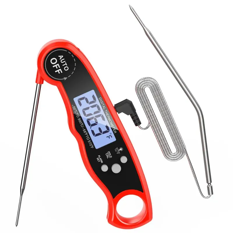 ORIA Lebensmittelthermometer, digitales Küchenthermometer, für Fleisch, Wasser, Milch, Kochsonde, BBQ, elektronischer Ofen, wasserdicht, Küchenwerkzeuge