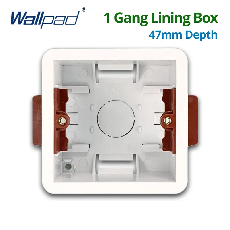 1 Gang Trockenen Futter Box Für Gipskarton Trockenbau Gipskarton 47mm Tiefe Wand Schalter 86 Typ BOX Steckdose embedded Kassette