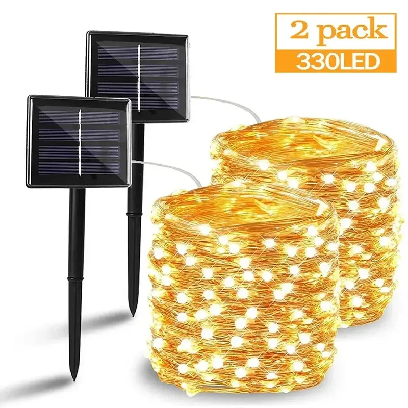50/100/200/330 LED Solar Licht Außen Lampe String Lichter Für Urlaub Weihnachten Party Wasserdicht Fairy Lichter garten Girlande