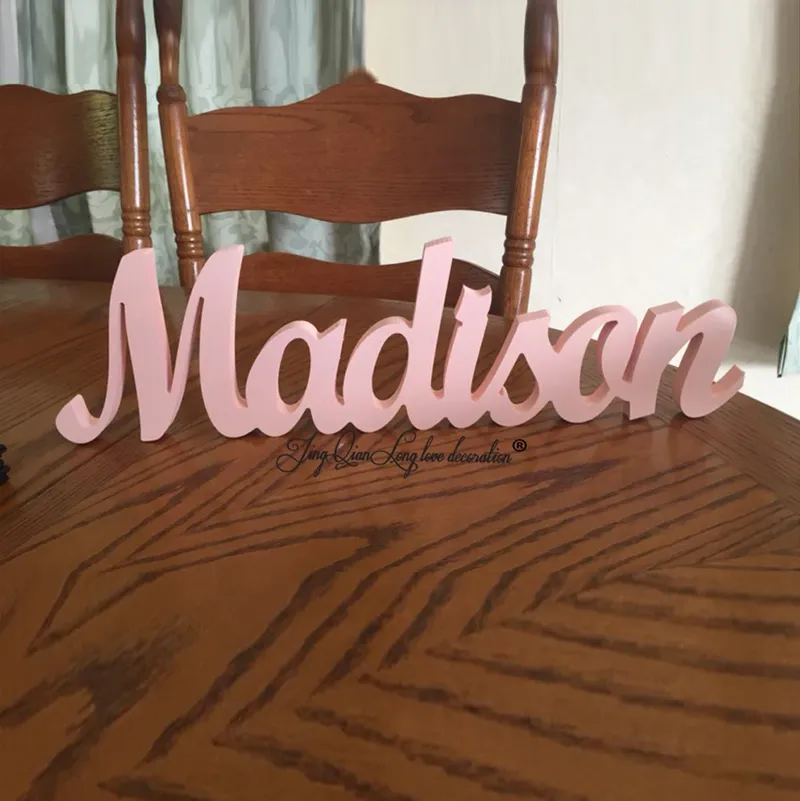Personalisiertes Namensschild für Babys, Wandbehang, Wandkunst aus Holz, über dem Bett, individueller Kindernamen