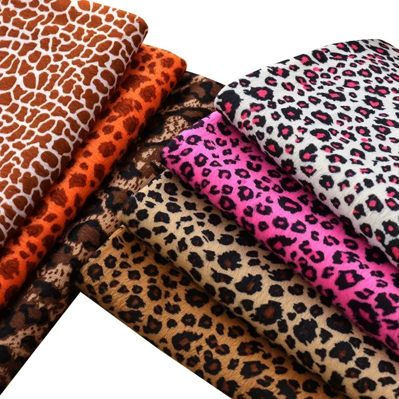 Günstige Nähen Tiger Stoff Leopardenmuster Plüsch Stoff Für DIY Haustiere Kleidung Und Sofa Abdeckung Spielzeug Material Zubehör TJ1226