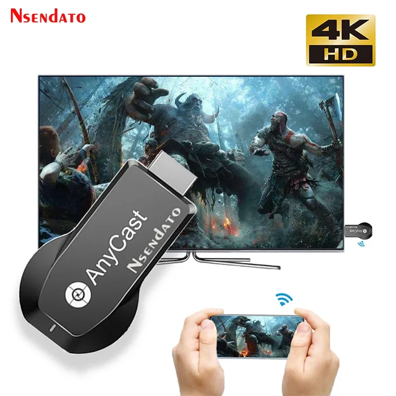Anycast M100 5G 2.4 4K HD Wireless TV Stick Adapter Any Cast Wifi Display Dongle für DLNA AirPlay TV Receiver für IOS Android PC