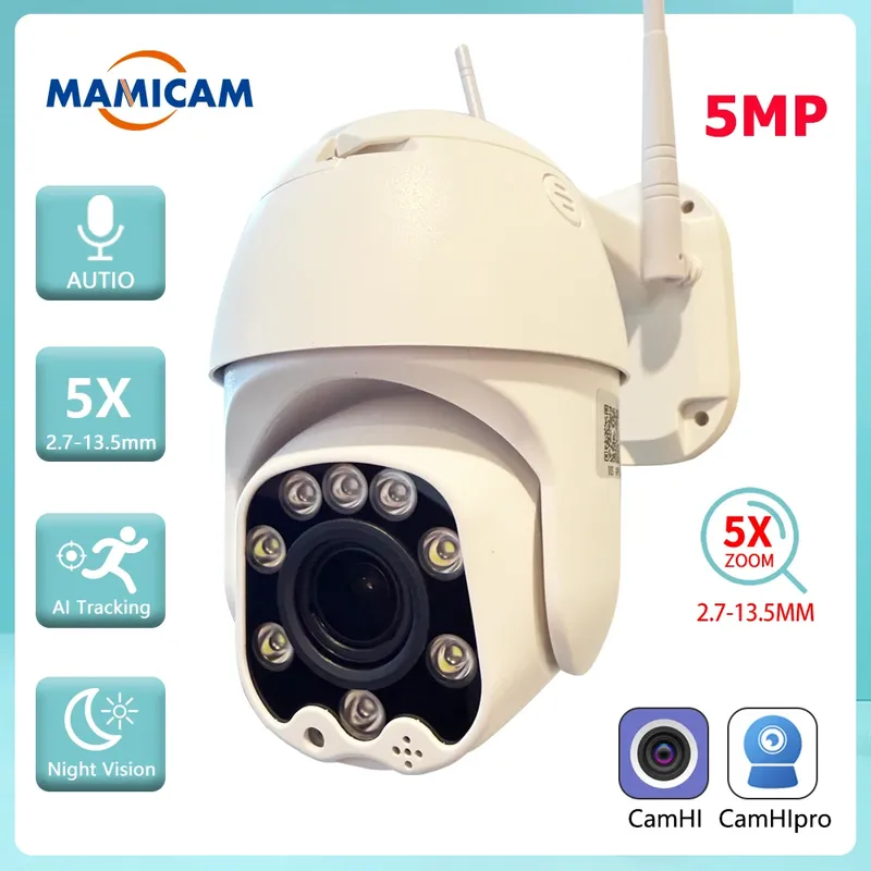 IP-Kamera, Videoüberwachung, Outdoor, CCTV, Videcam, Sicherheitsschutz, PTZ, Speed Dome, TF-Steckplatz, 5-facher optischer Zoom - 43.57 EUR