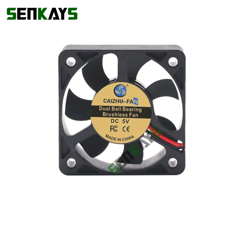 5010 DC 5 V 12 V 24 V Dual Kugellager Lüfter 50 MM 50x50x10mm Computer CPU Kühler Mini Kleine Abluft Fan Für 3D Drucker 2PIN