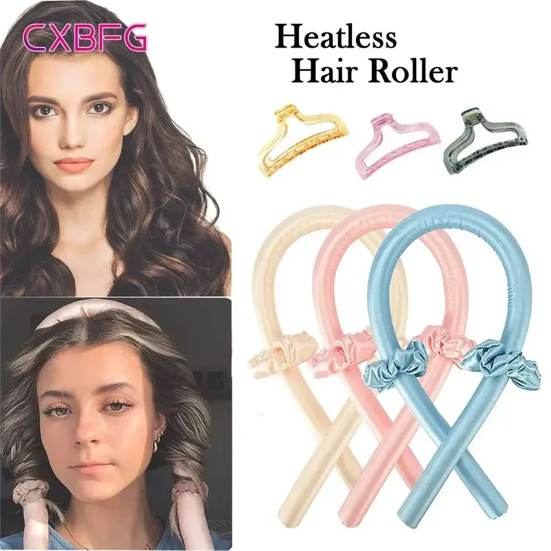 Heatless Curling Rod Stirnband Keine Hitze Seide Locken Band Lockenwickler Schlafen Weiches Stirnband Faule Lockenwickler Haar Styling Werkzeuge