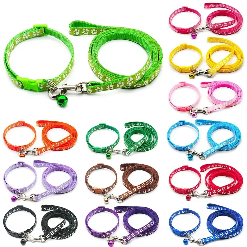 24 Sets Hund Katze Leine Verstellbare Leinen Halsband Welpe Outdoor Walking Personalisierte Terier Schnauzer Outdoor Zugseil Allgemein