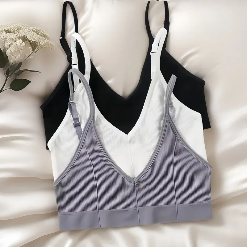 Nahtlose Rohr Top Frauen Push-Up Bh U-förmigen Zurück Bhs Sexy Dessous Weibliche Einstellen Träger Büstenhalter Rippen sport Unterwäsche M-XL