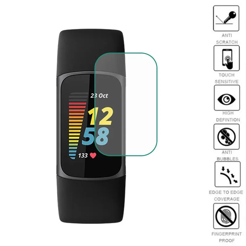 5 stücke weiche TPU klare Schutz folie für Fitbit Charge 6/5/4/3 Smart Band Armband Displays chutz folie Smart band Zubehör