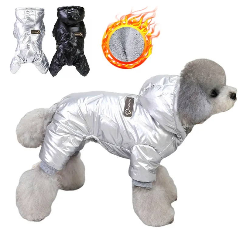 Winter Warmer Haustier-Hunde-Overall, wasserdichte Hundekleidung für kleine Hunde, Chihuahua-Jacke, Yorkie-Kostüme, Shih Tzu-Mantel, Pudel-Outfits