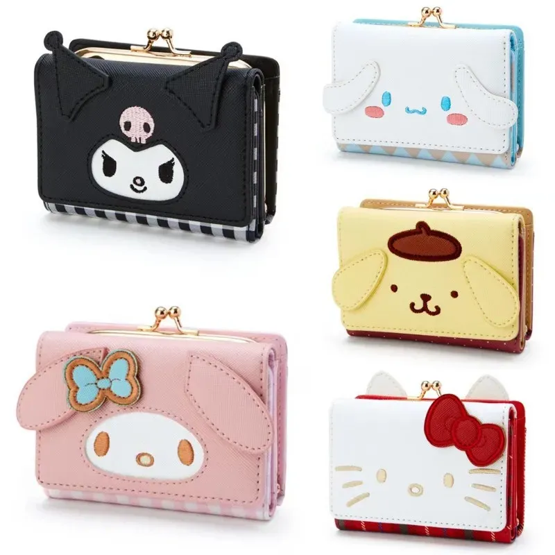 Hello Kitty Geldbörse, kreative kleine Geldbörse, Großhandel, Mini-Geldbörsen, My Melody Kuromi, Schlüsselanhänger, Geldbörse, Lippenstift-Geldbörse, Kawaii-Clutch