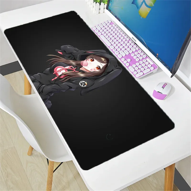 Overwatch Mauspad, groß, DIY, Kawaii, XXL, PC, Computer, Schreibtischunterlage, Gamer, Büroteppich, Tastatur, Tisch, Gaming-Zubehör, Mauspad