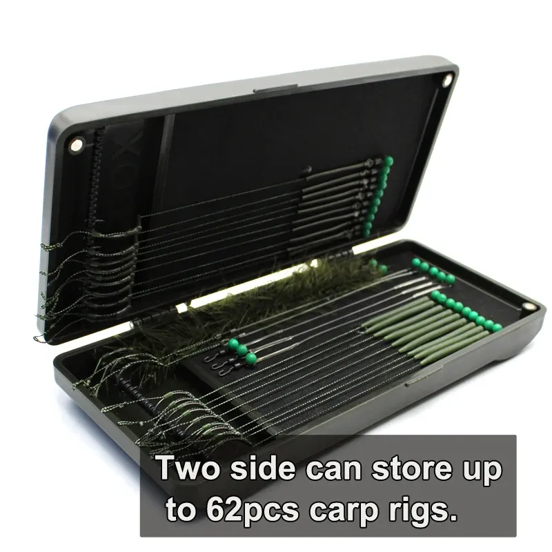 Karpfen Angeln Haken Link Rig Brieftasche Tackle Box Zig Chod Steife Haar Rig Lagerung Box für Karpfen Angelschnur Ausrüstung