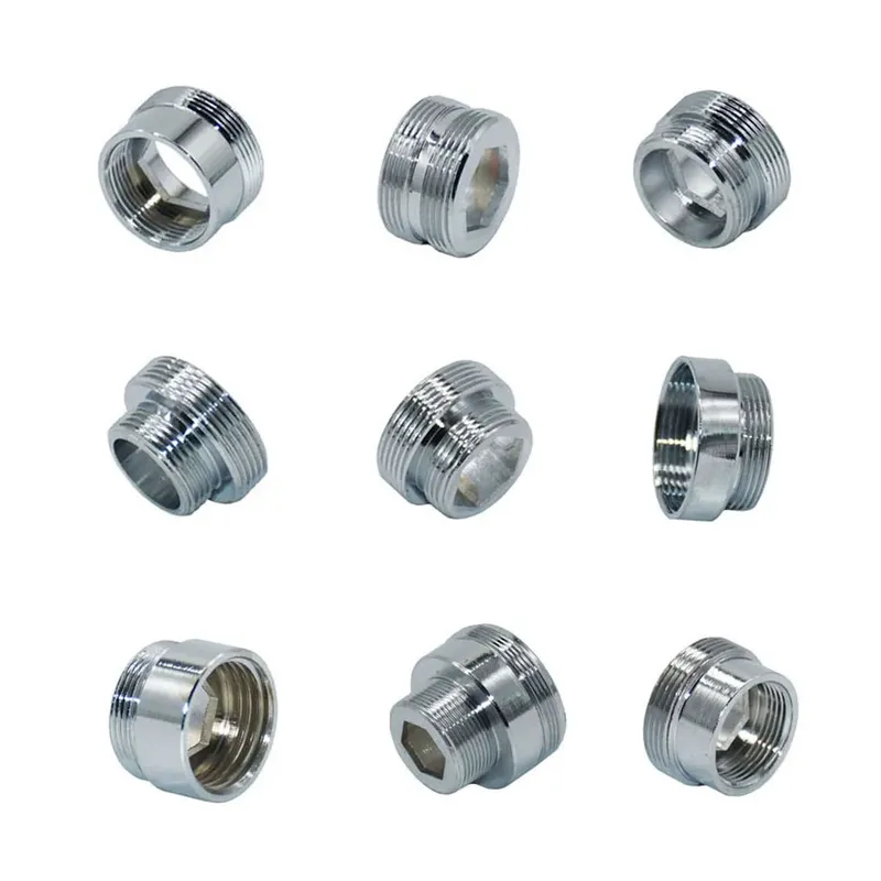 Silber 1/2" M16/17/18/19/20/22/24/28 Gewinde Stecker Messing Männlich Weiblich Für Bubbler Wasserfilter Wasserhahn Kupfer Armaturen