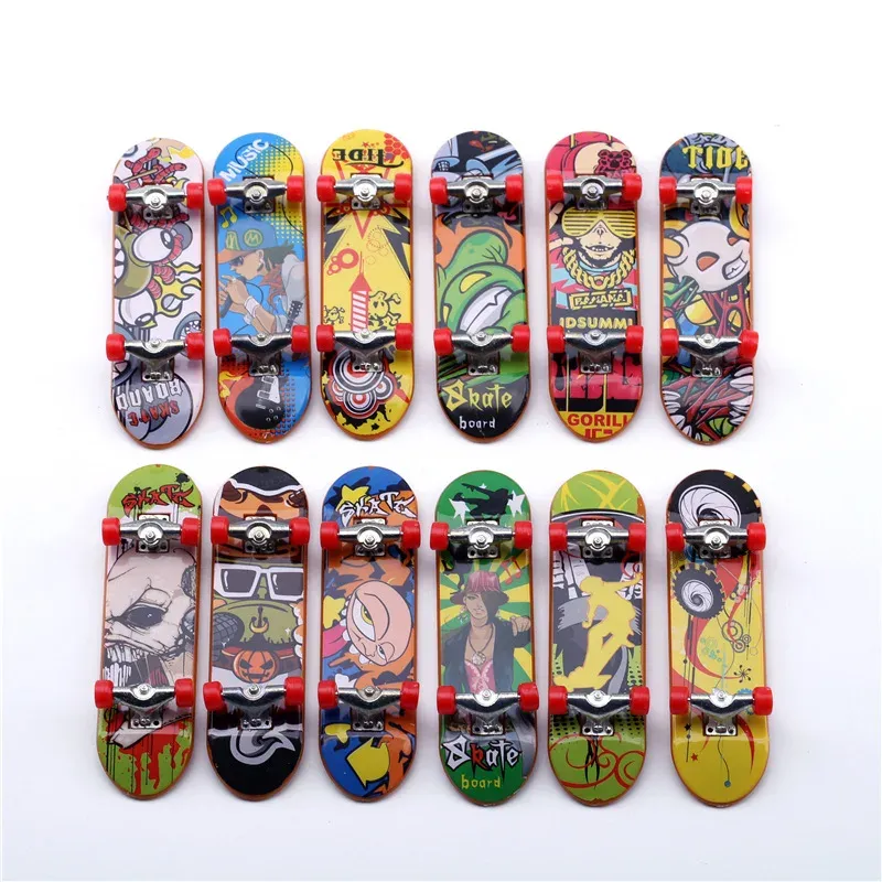 3-teiliges Griffbrett, Finger-Scooter, Mini-Skateboard-Deck, Legierung/Kunststoff, Antistress-Tech-Halterung, Desktop-Panel, kein Spielzeug, Training