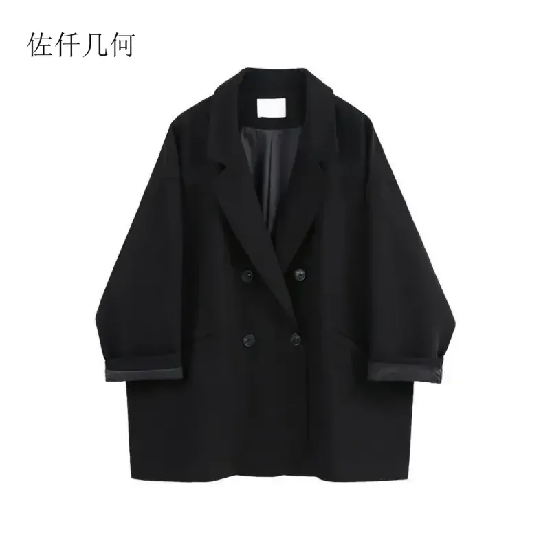 Frauen Blazer Frühling und Herbst 2024, neue Mode, koreanische Vintage-Anzugjacke, weibliche übergroße Blazer