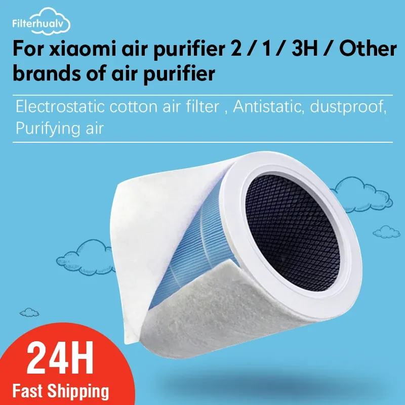 10 PCS PM2,5 Filter Kimberley Elektrostatische Baumwolle Anti-staub Baumwolle Für Xiaomi Luftreiniger 2 2C 2H 2S 3 3C 3H Klimaanlage