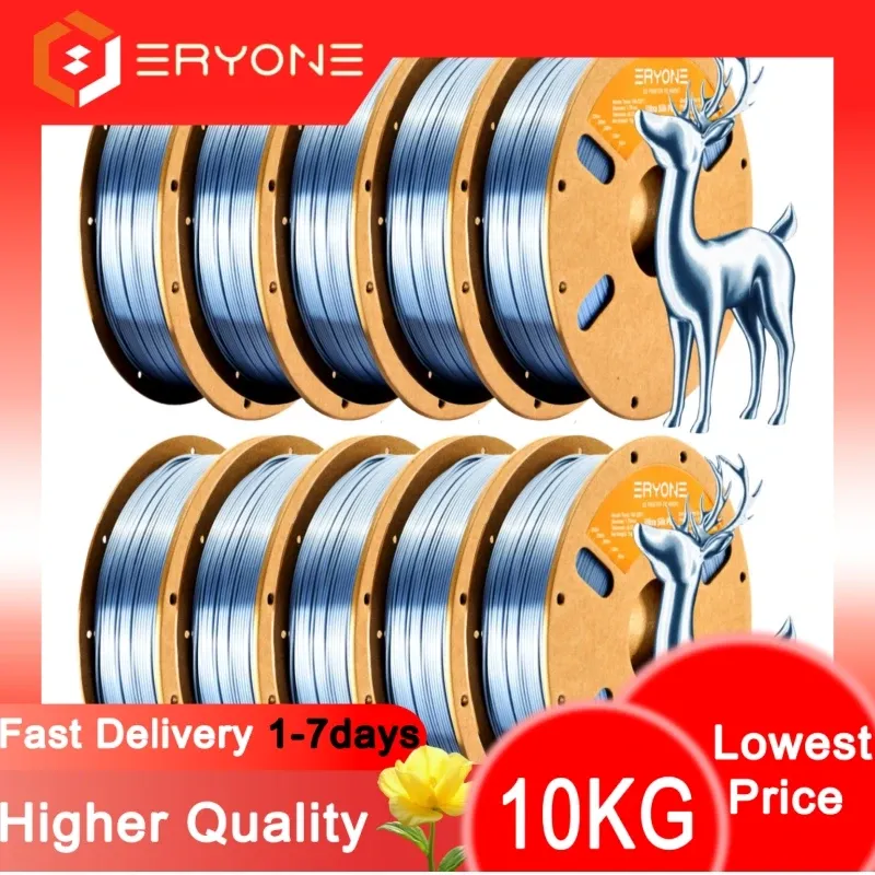 Eryone Promotion Neuankömmling Ultra SILK PLA Filament 3D-Druck 1/3/5/10 kg 1,75 mm für 3D-Drucker Hohe Qualität Schnelle Lieferung
