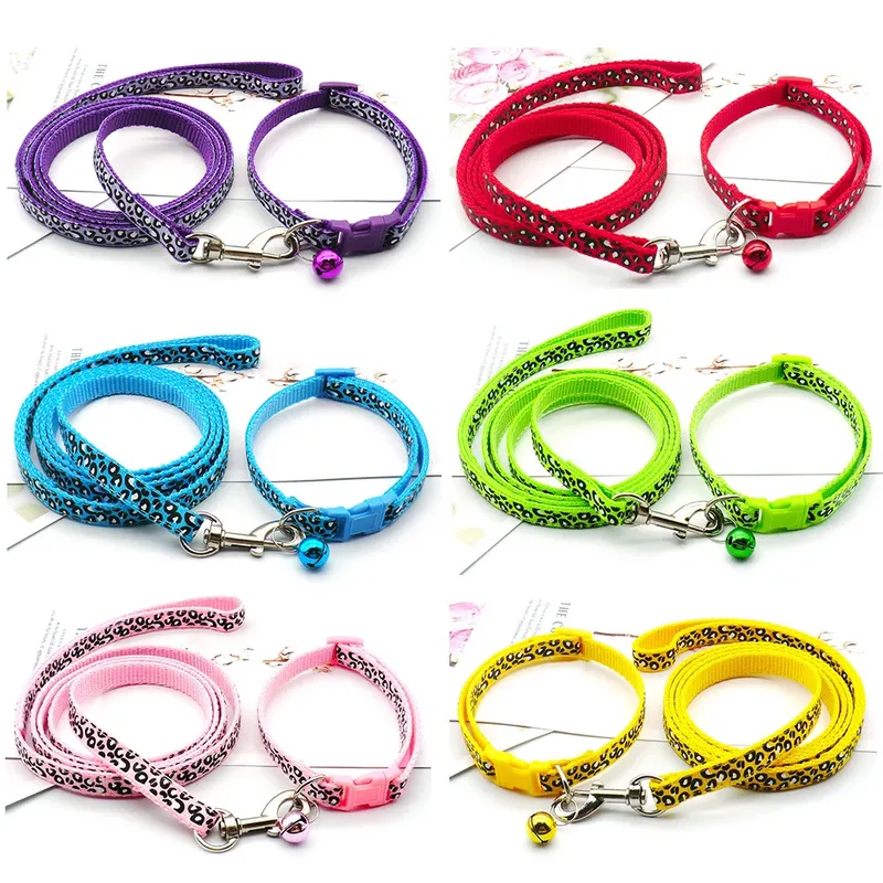 1 stücke Schöne Hund Leine und Kragen Set 1,2 M für Welpen Katze Zugseil Hund Kragen Harness Durable Walking pet Liefert Anti-verloren
