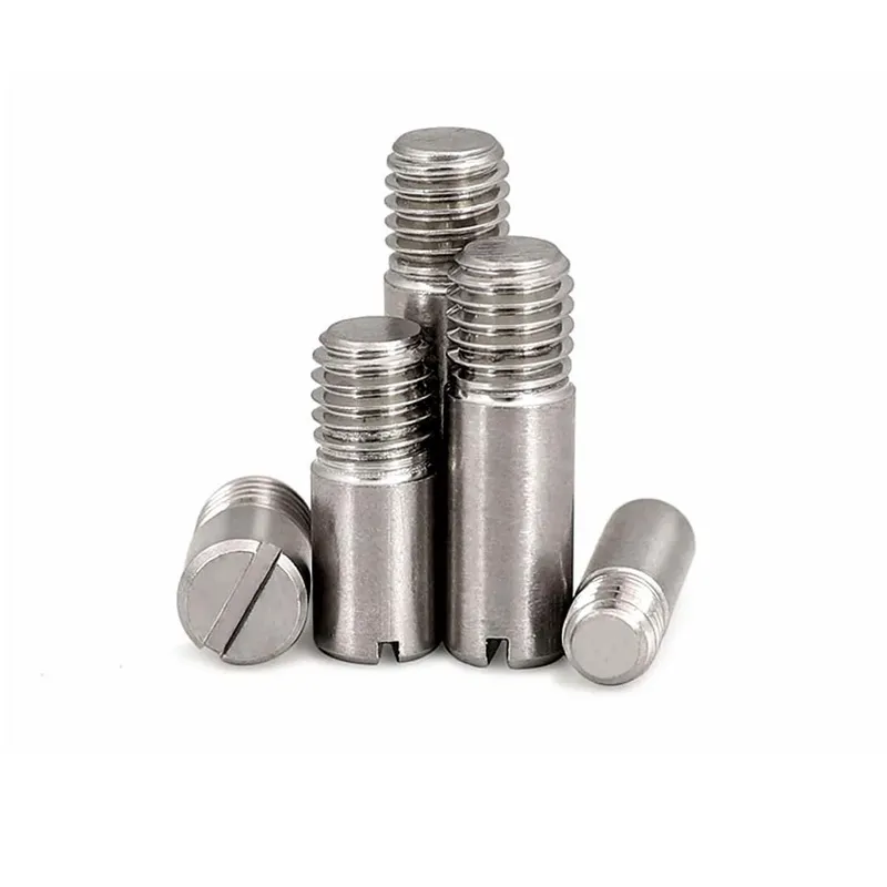 2/10x M2 M2,5 M3 M4 M5 M6 M8 M10 GB878 304 A2 Edelstahl Außengewinde Massiver Passstift Schlitzkopf Positionierungsrollenwelle