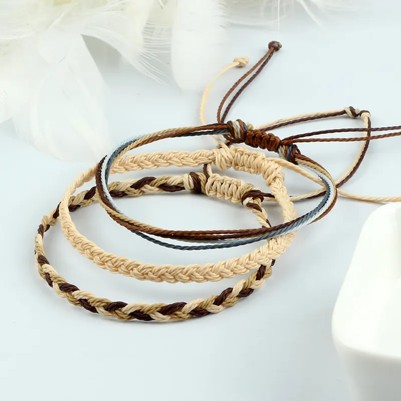 3 Teile/satz Multi Farbe Tibetischen Buddhistischen Armband Frauen Männer Glück Charme Einstellbare Yoga Geflochtenen Seil Armbänder Freundschaft Schmuck