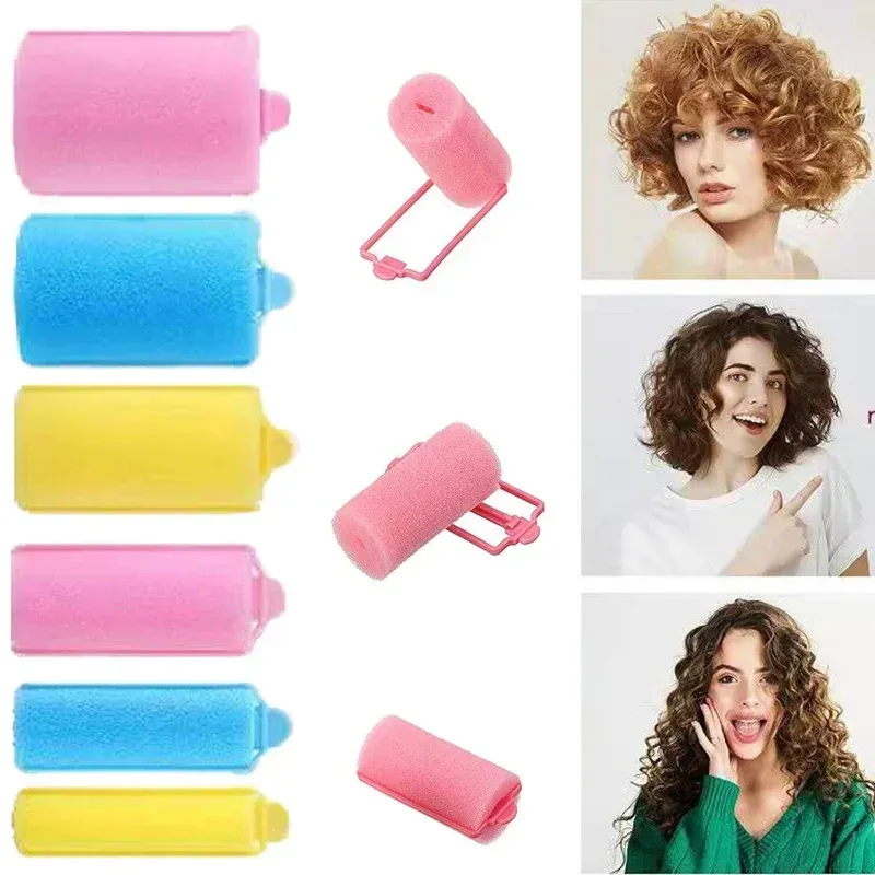 6-14 stücke Weichen Schwamm Schaum Kissen Lockenwickler Lockenwickler Haar Salon Barber DIY Locken Friseur Kit DIY Hause haar Styling Werkzeuge