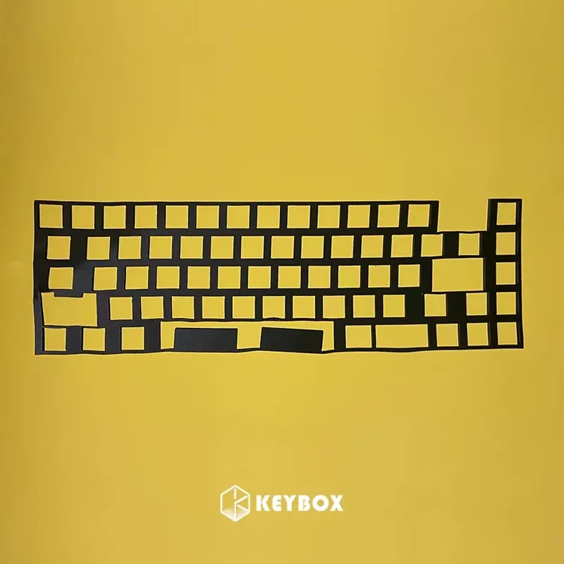 Keebox-Tastatur-Positionierungsplatte, Poron-Schaumstoff-Tastatur, leiser Schaum für mechanische Tastatur, 60 Layout, 61, 63-Layout, Tsangan-Layout