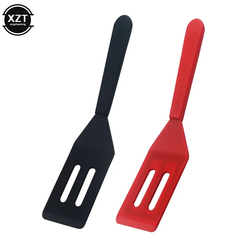 Mini-Spatel aus lebensmittelechtem Silikon, antihaftbeschichtet, Bratpfanne, Löffel für Spiegelei, Steak, Spatel, Backen, Kochutensilien, Küchenzubehör