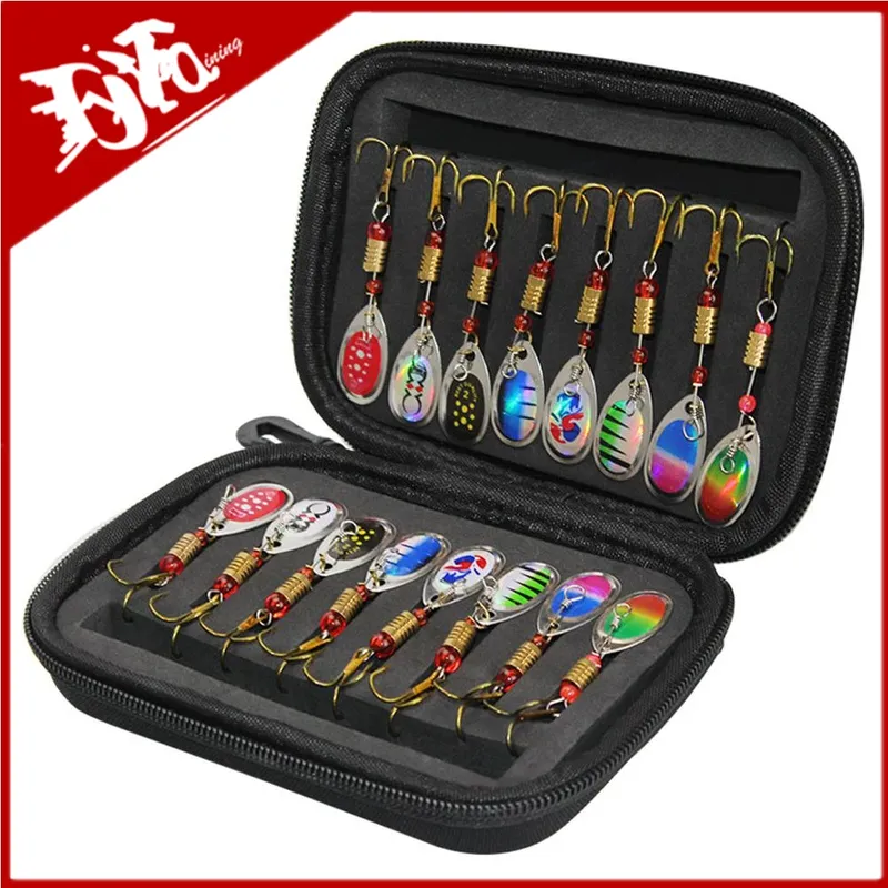 Neueste Metall Löffel Spinner Angeln Locken 16 stücke Set Spoonbait Wobbler Angeln Wobbler für Hecht Häkeln Kit Künstliche Köder