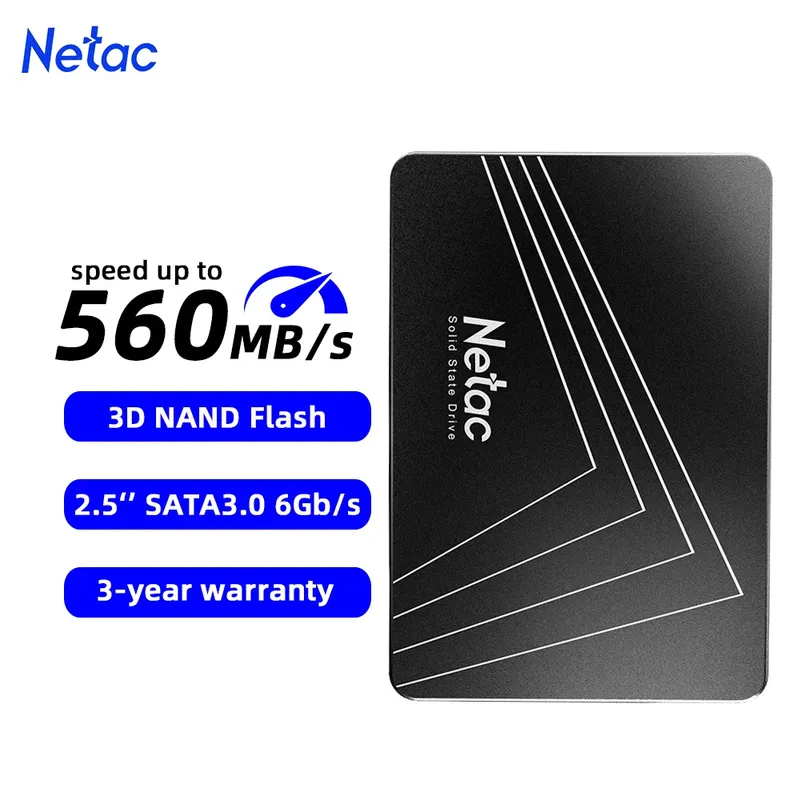 Netac SATA3 SSD 2,5 Zoll 2 TB 1 TB HD-Festplatte SATA HDD 512 GB 256 GB 128 GB 480 GB 960 GB interne Solid-State-Festplatte für Laptop-PC