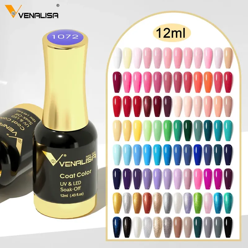 VENALISA 12 ml Fabulous Pink Nails Kristalllack CANNI Nail Art Glitzer Perlendiamanten Soak Off Platinum UV LED Gel Nagellack