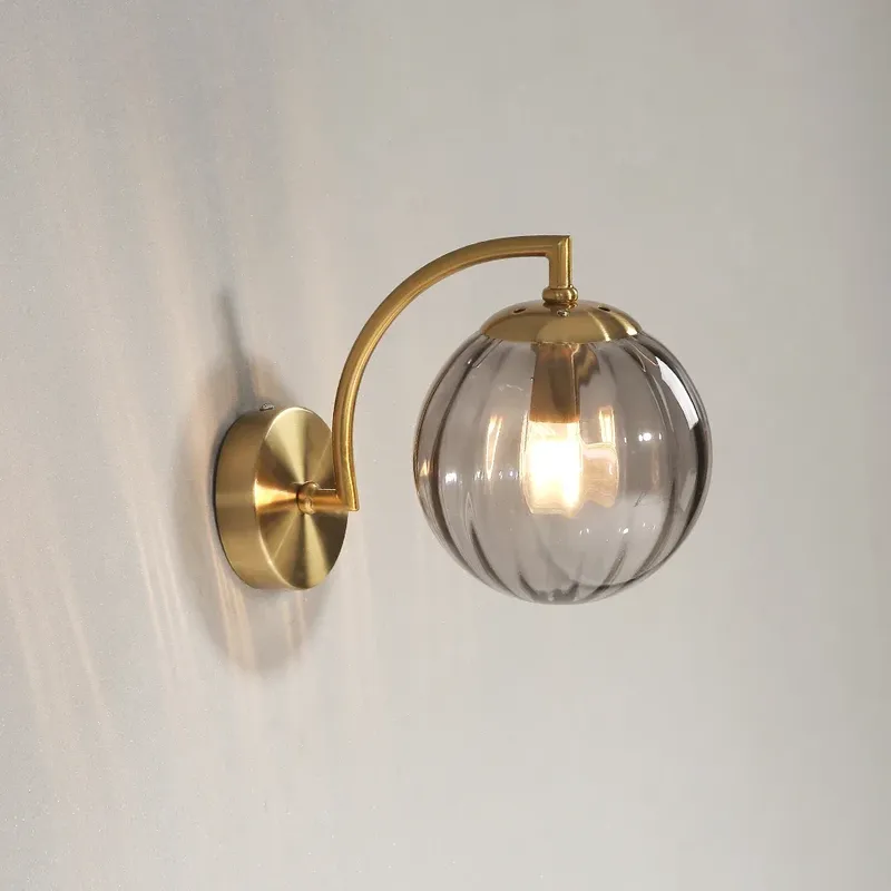 Moderne LED-Wand leuchte Farbe Glas Wand leuchte nordische minimalist ische Wohnzimmer Schlafzimmer Nachttisch Wand leuchte Esszimmer Küche Innen leuchte