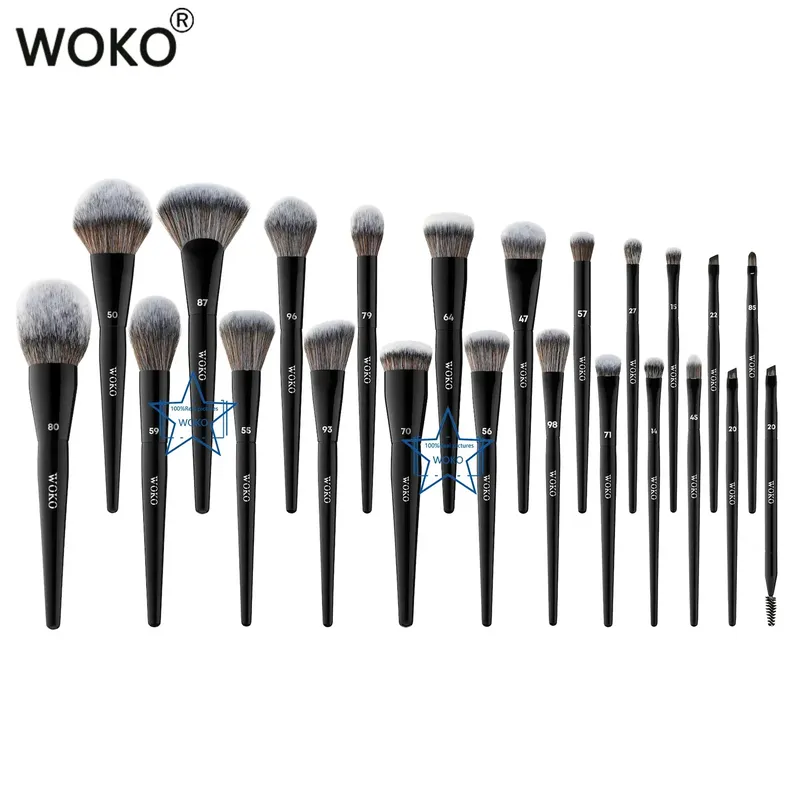 Professionelle Foundation Pulver Highlighter Kontur Creme Rouge Make-Up Pinsel Concealer Lidschatten Wisch Liner Augenbrauen Lippen Pinsel