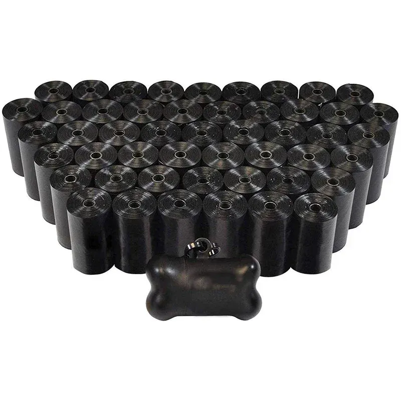 120 Rollen Hundekotbeutel, biologisch abbaubarer Hundekotbeutel, Zero Waste Dog Pooper Bags Paw Doggy Litter Poop Bag