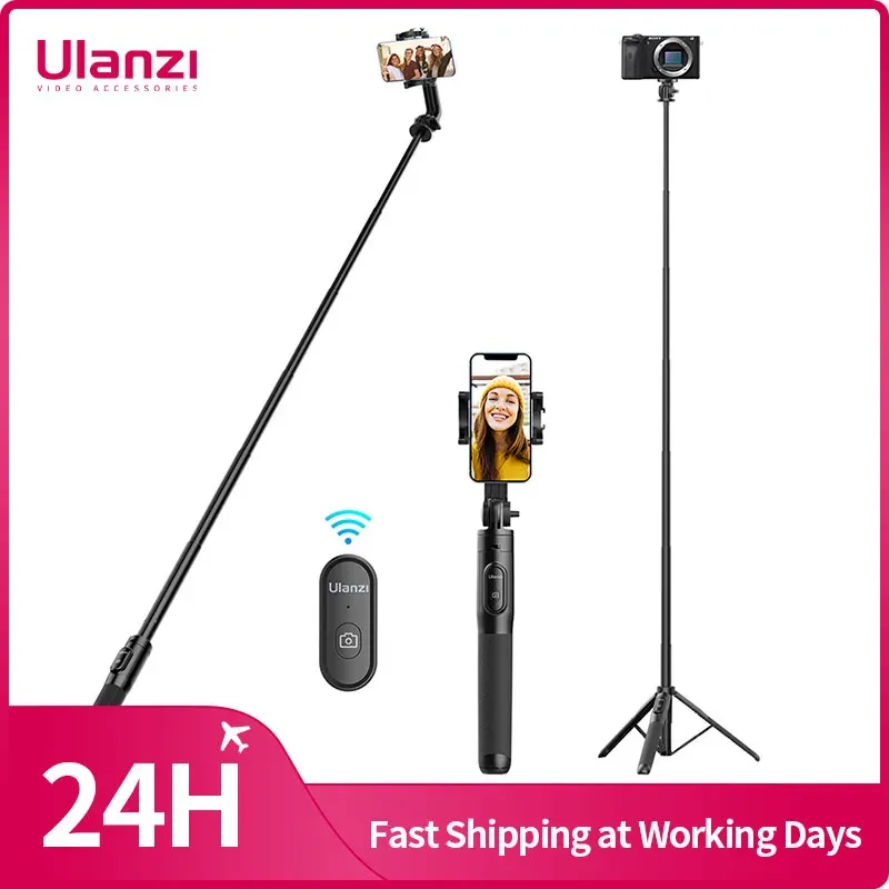 Ulanzi SK-03 1,5 m Bluetooth Wireless Selfie Stick Stativ Einbeinstativ für Smartphone GoPro Hero 12 11 10 9 8 insta360 X3 DSLR Kamera