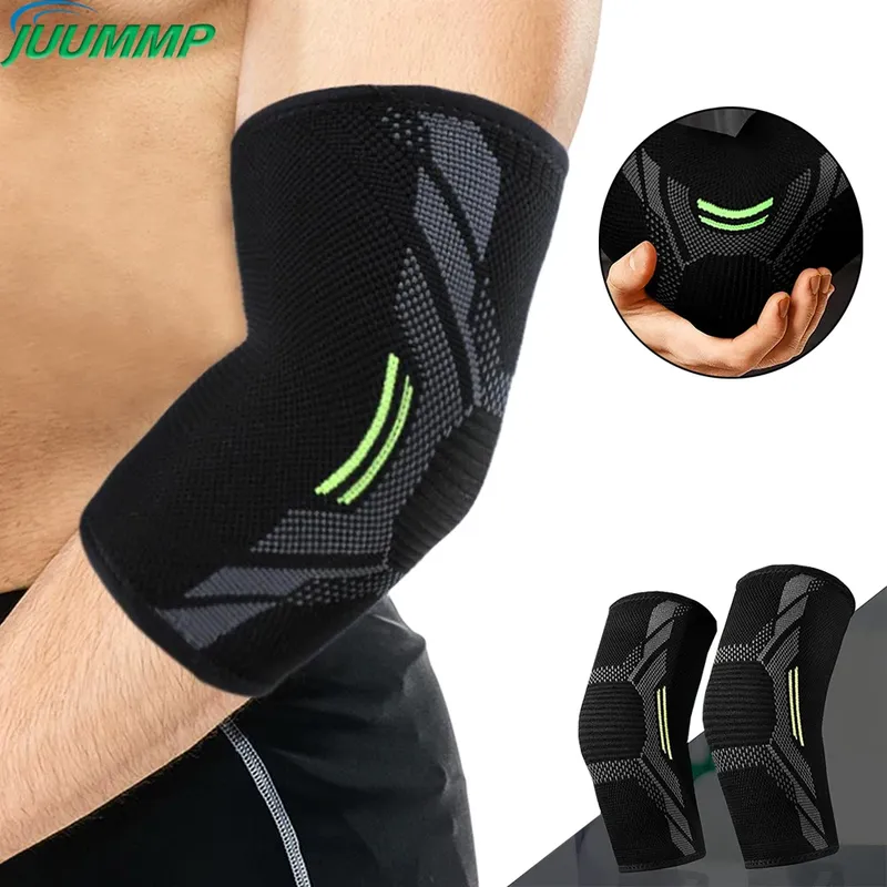 Ellenbogen Unterstützung Elastic Gym Sport Ellenbogen Schutz Pad Absorbieren Schweiß Sport Basketball Volleyball Tennis Arm Hülse Ellenbogen Klammer