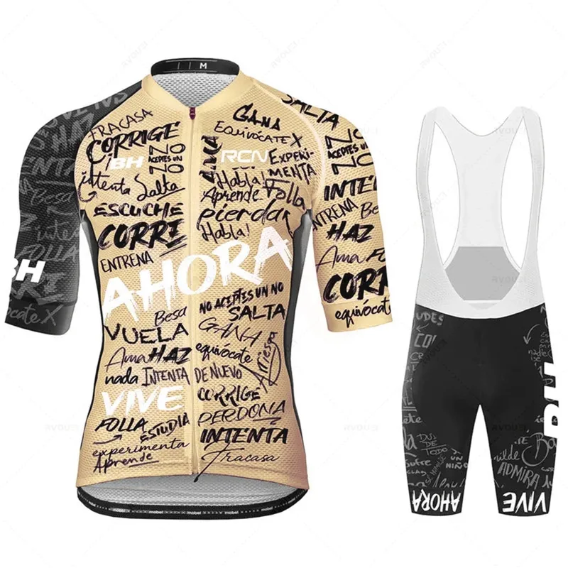 2025, neue Rcn Radfahren Jersey Sommer Set Team Fahrrad Kleidung Rennrad Anzug Bike Bib Shorts MTB Maillot Ciclismo Ropa Bicicleta