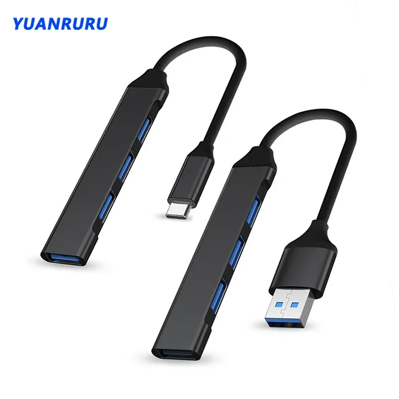 USB 3.0 Hub USB Hub 4 Port High Speed Typ c Splitter 5 Gbit/s Für PC Computer Zubehör Multiport HUB 4 USB 3.0 2,0 Ports