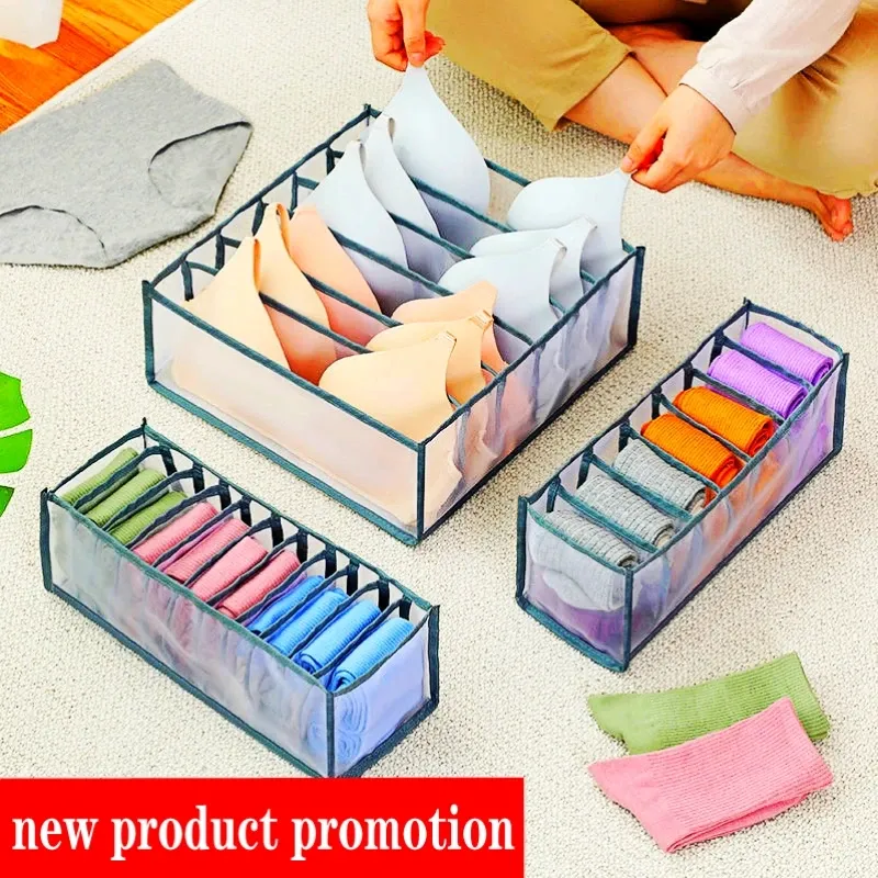 Organizer Höschen Socken Aufbewahrungsboxen Kleiderschrank Hosen Kleidung Unterwäsche Schubladen Jeans Kleidung Separator BH Faltteiler