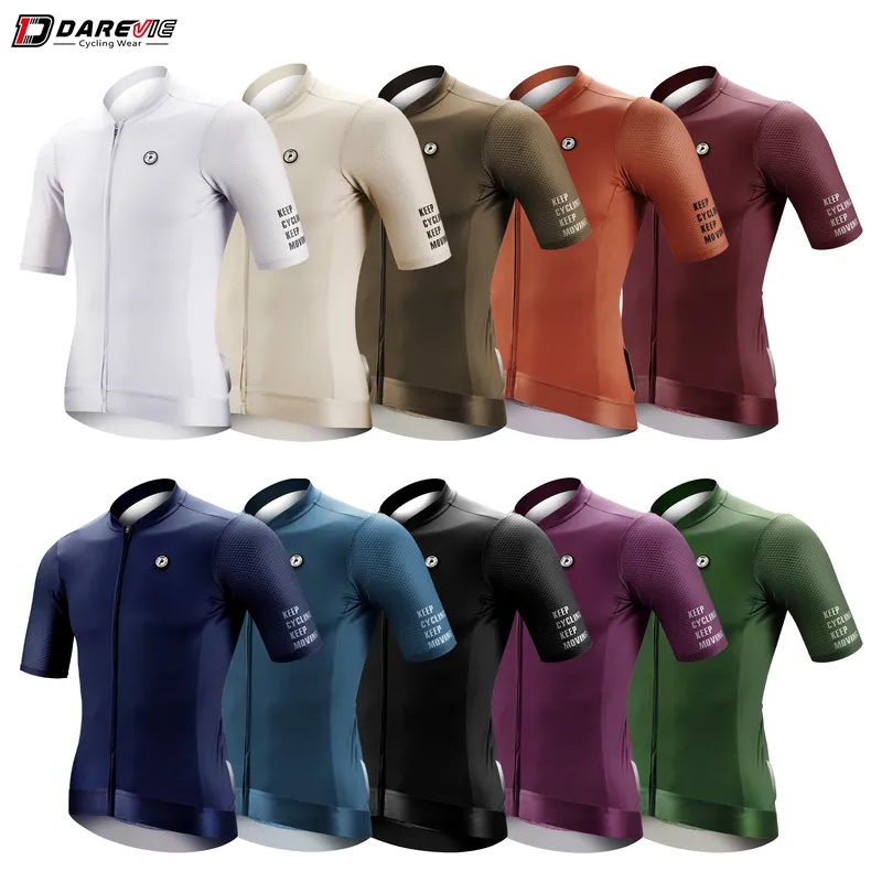 DAREVIE Radtrikot LSF 50, Anti-UV-Trainingsebene, schmale Passform, kleine Größe, für Herren, Damen, Herren, Radsport, Maillot, Fahrradtrikot, Radtrikot