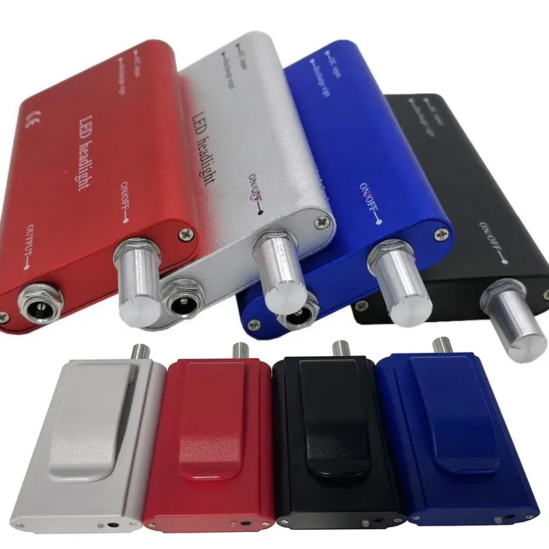 Scheinwerfer-Scheinwerfer-Akku ohne Glühbirne für Dentallupen, Labor, medizinische Lupe, Vergrößerung, Fernglas, USB-Gürtelclip