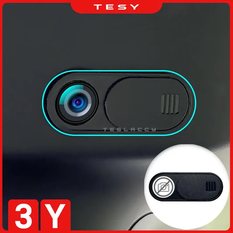 Für Tesla Model Y Juniper 2025 Modell 3 Autokamera-Abdeckung Webcam Slide Blocker 1/5/10 Stück kompatibel mit Tablet PC Laptop iPad