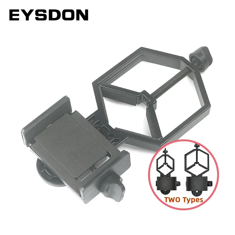EYSDON Metall-Teleskop-Smartphone-Fotografie-Adapterhalterung für Fernglas, Monokular, Spektiv, größere Unterstützung