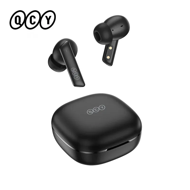 NEUE QCY HT05 ANC Drahtlose TWS Bluetooth 5.2 Kopfhörer 40 dB Aktive Geräuschunterdrückung Headset 6 Mikrofon ENC HD Anruf TWS Ohrhörer
