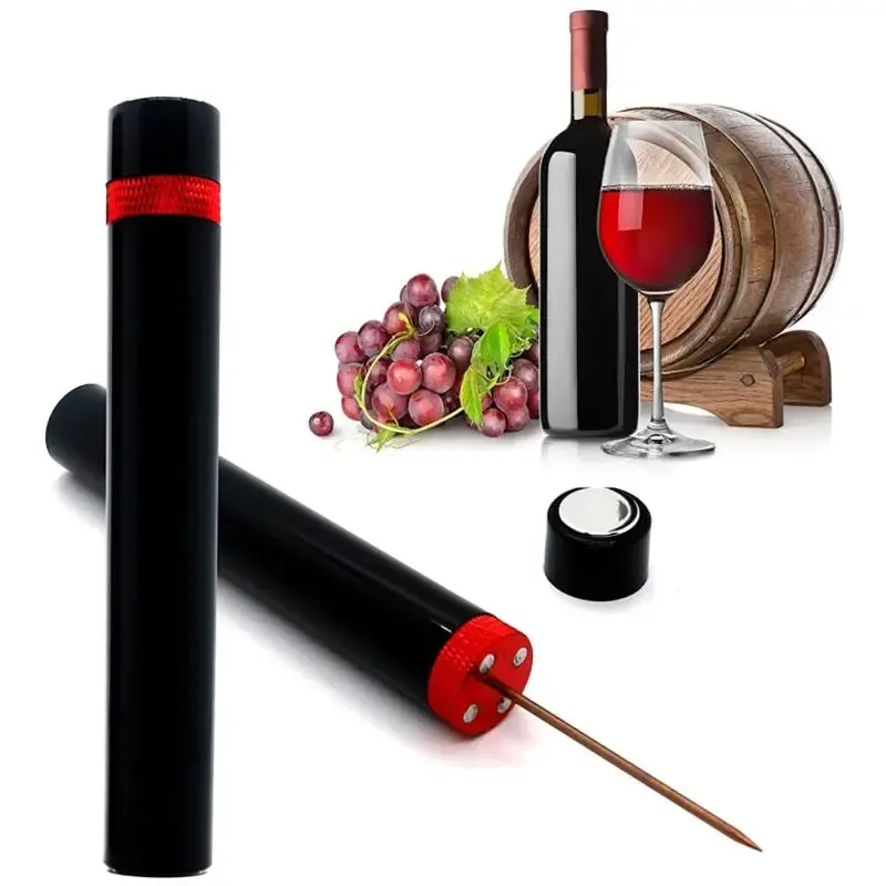 Neueste Luftdruckpumpe Weinflaschenöffner Tragbare Edelstahlstift Einfacher Korkentferner Korkenzieher für Home Party Weinliebhaber