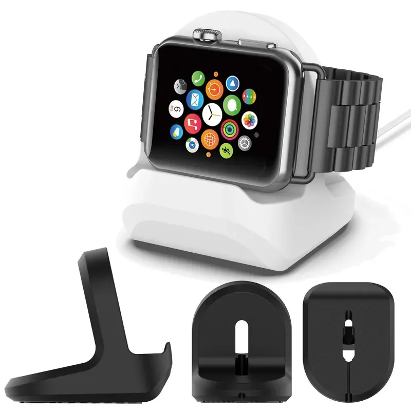 Silikon-Ladeständer für Apple Watch Serie 8 Ultra 7 6 5 4 3 2 SE Iwatch Station Dock Lade Desktop-Unterstützung Halter Ladegerät