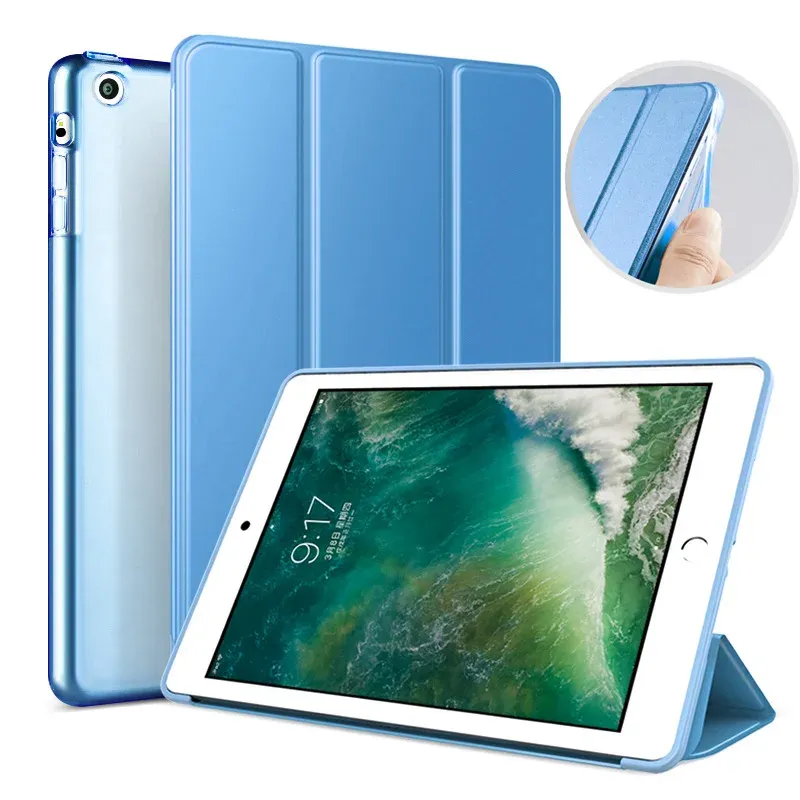Smart Sleep Cover für Apple iPad Air 2 Air1 9,7 5. 6. Generation 10,2 9. 8. 7. 10.5 Hülle Luxus PU Leder Tri-Fold Wake up Funda