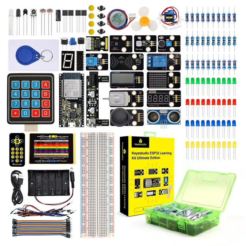 Keyestudio Ultimate ESP32 Learning Starter Kit + 117 Projekt-Tutorials für Arduino ESP32-kompatibles Windows- und Raspberry Pi-System