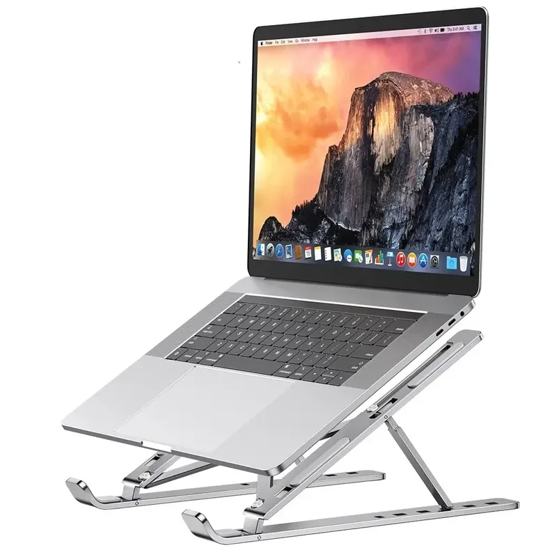 Tragbare Laptop Stand Aluminium Notebook Unterstützung Computer Halterung Macbook Air Pro Halter Zubehör Faltbare Laptop Basis Für PC