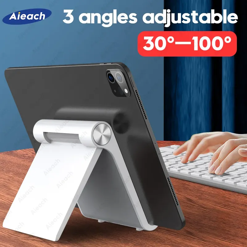 Desktop-Halter für Tablet 7,9 bis 11 Zoll, verstellbare klappbare Halterung, Tablet-Ständer für iPad, Xiaomi, Samsung, Handy-Unterstützung