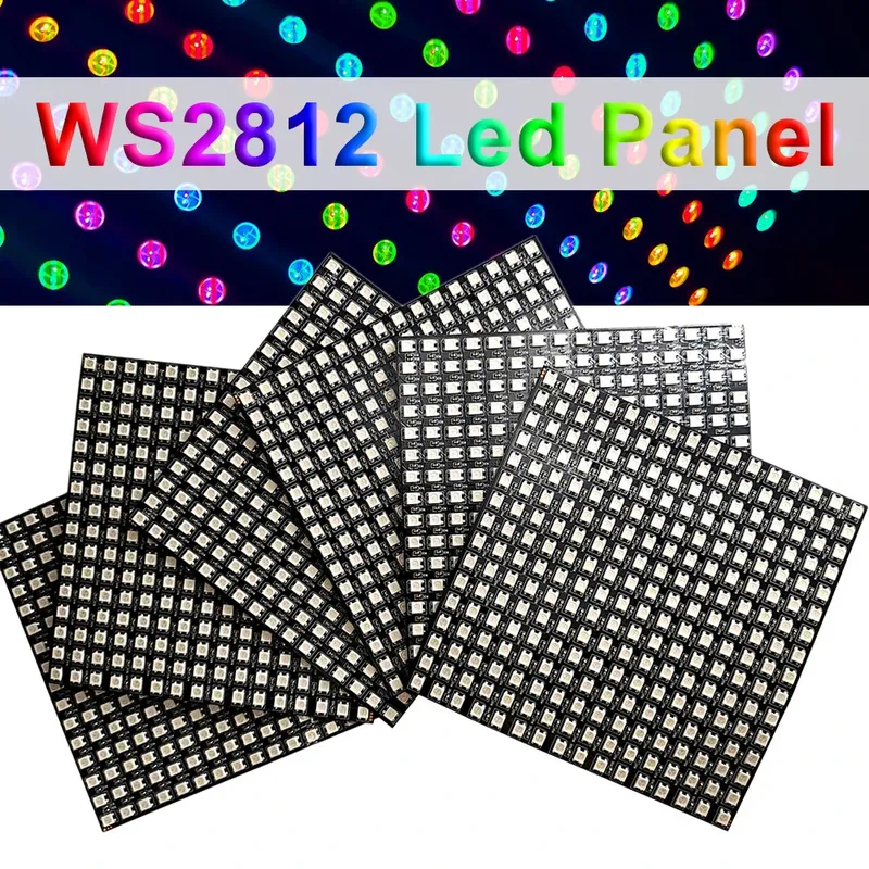 WS2812B Einzeln Adressierbaren LED-Panel Digitale Flexible 5050 RGB Matrix Bildschirm Modul Licht DC5V 8x8 16x16 8x32 64/256Pixel